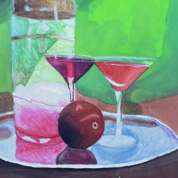 2019-03 Glass Table Drink